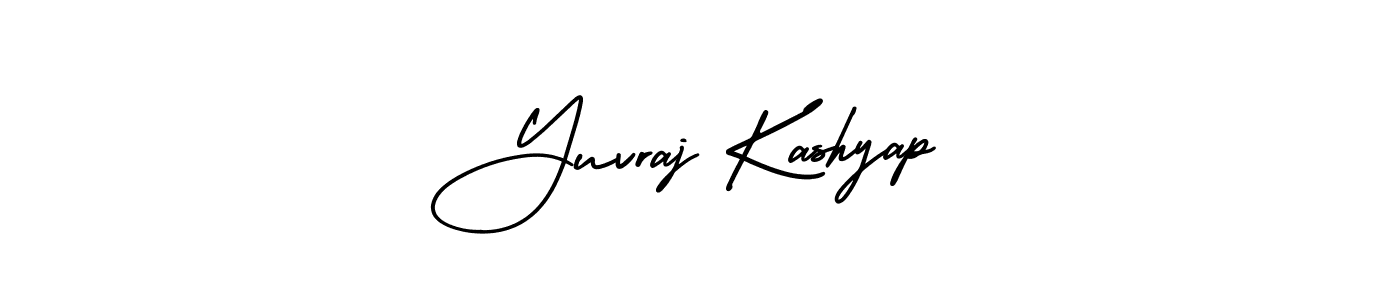 How to make Yuvraj Kashyap name signature. Use AmerikaSignatureDemo-Regular style for creating short signs online. This is the latest handwritten sign. Yuvraj Kashyap signature style 3 images and pictures png