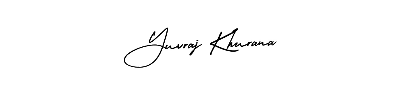 This is the best signature style for the Yuvraj Khurana name. Also you like these signature font (AmerikaSignatureDemo-Regular). Mix name signature. Yuvraj Khurana signature style 3 images and pictures png
