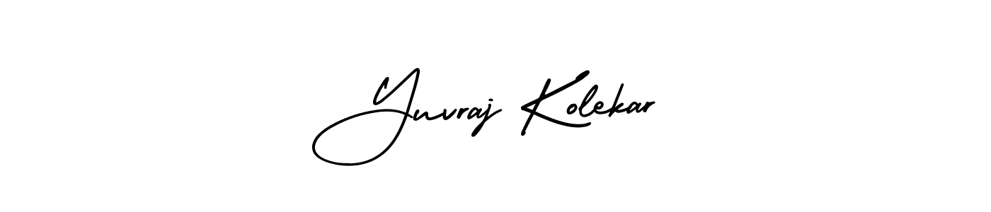 Use a signature maker to create a handwritten signature online. With this signature software, you can design (AmerikaSignatureDemo-Regular) your own signature for name Yuvraj Kolekar. Yuvraj Kolekar signature style 3 images and pictures png