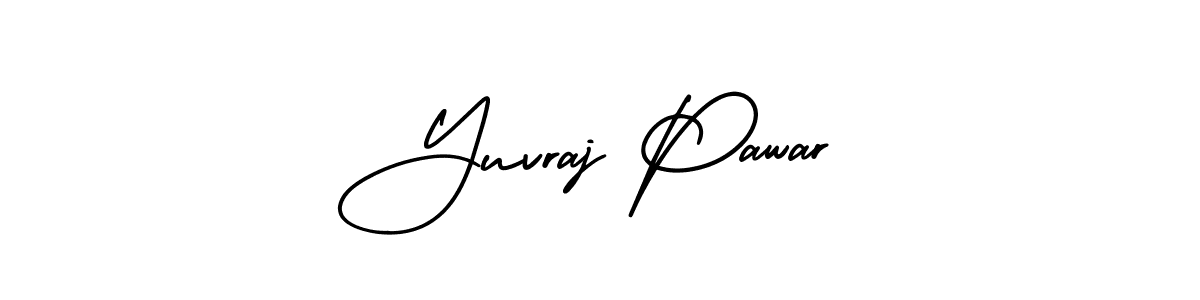 Yuvraj Pawar stylish signature style. Best Handwritten Sign (AmerikaSignatureDemo-Regular) for my name. Handwritten Signature Collection Ideas for my name Yuvraj Pawar. Yuvraj Pawar signature style 3 images and pictures png