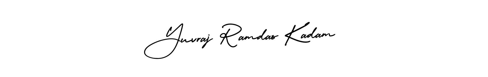Similarly AmerikaSignatureDemo-Regular is the best handwritten signature design. Signature creator online .You can use it as an online autograph creator for name Yuvraj Ramdas Kadam. Yuvraj Ramdas Kadam signature style 3 images and pictures png