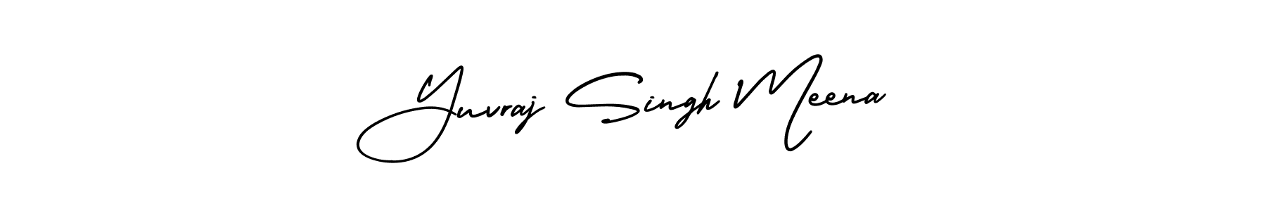 AmerikaSignatureDemo-Regular is a professional signature style that is perfect for those who want to add a touch of class to their signature. It is also a great choice for those who want to make their signature more unique. Get Yuvraj Singh Meena name to fancy signature for free. Yuvraj Singh Meena signature style 3 images and pictures png