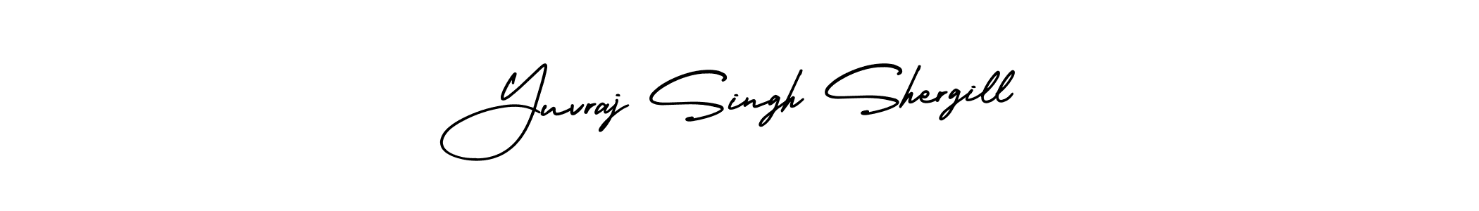 This is the best signature style for the Yuvraj Singh Shergill name. Also you like these signature font (AmerikaSignatureDemo-Regular). Mix name signature. Yuvraj Singh Shergill signature style 3 images and pictures png