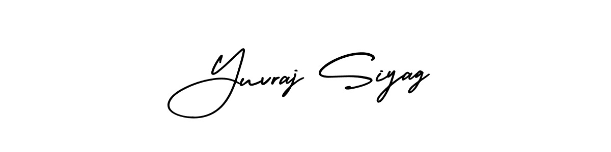 Yuvraj Siyag stylish signature style. Best Handwritten Sign (AmerikaSignatureDemo-Regular) for my name. Handwritten Signature Collection Ideas for my name Yuvraj Siyag. Yuvraj Siyag signature style 3 images and pictures png