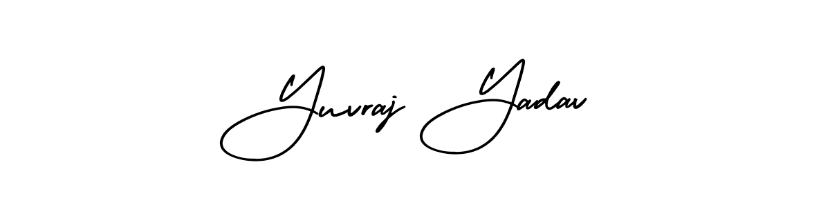 AmerikaSignatureDemo-Regular is a professional signature style that is perfect for those who want to add a touch of class to their signature. It is also a great choice for those who want to make their signature more unique. Get Yuvraj Yadav name to fancy signature for free. Yuvraj Yadav signature style 3 images and pictures png