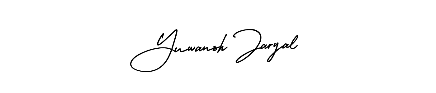 AmerikaSignatureDemo-Regular is a professional signature style that is perfect for those who want to add a touch of class to their signature. It is also a great choice for those who want to make their signature more unique. Get Yuwansh Jaryal name to fancy signature for free. Yuwansh Jaryal signature style 3 images and pictures png