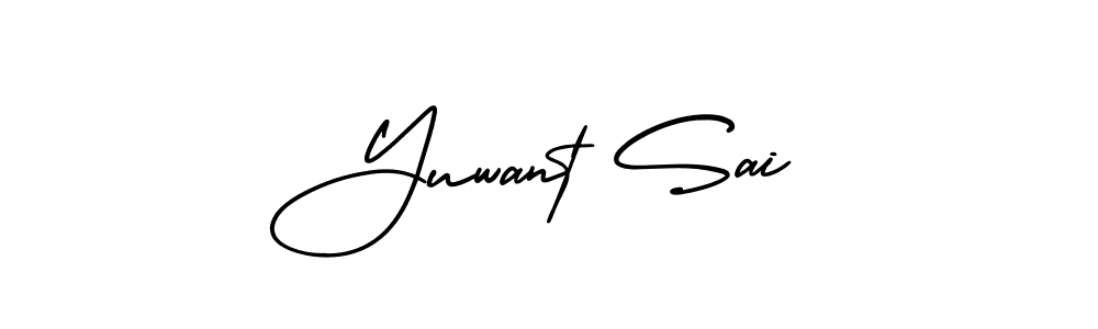 Yuwant Sai stylish signature style. Best Handwritten Sign (AmerikaSignatureDemo-Regular) for my name. Handwritten Signature Collection Ideas for my name Yuwant Sai. Yuwant Sai signature style 3 images and pictures png