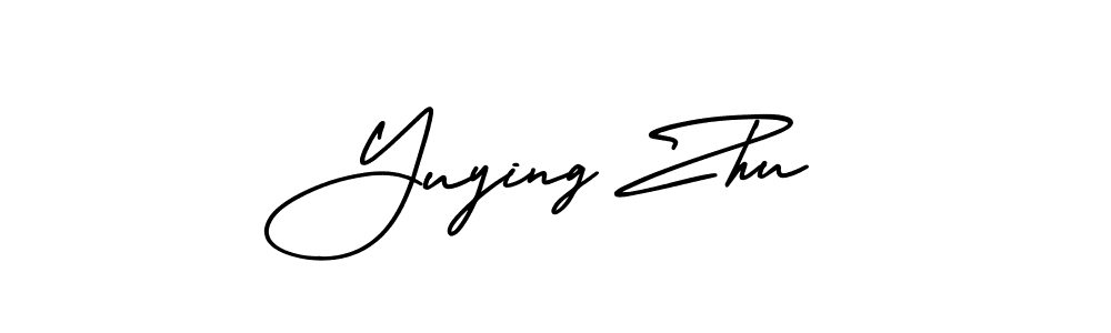 Also You can easily find your signature by using the search form. We will create Yuying Zhu name handwritten signature images for you free of cost using AmerikaSignatureDemo-Regular sign style. Yuying Zhu signature style 3 images and pictures png