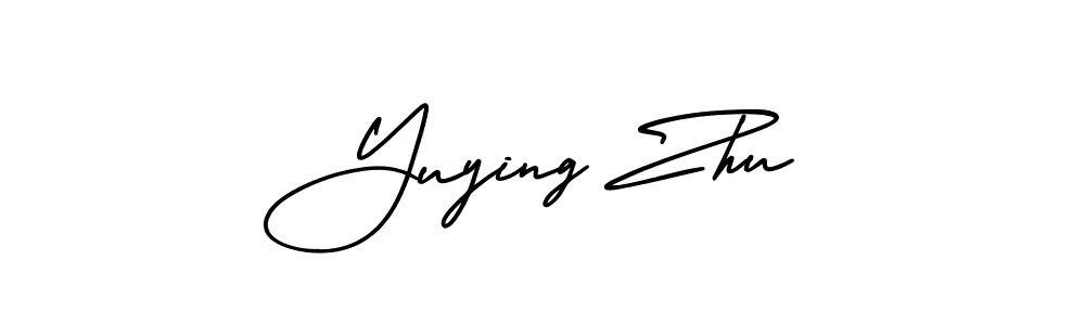 Also You can easily find your signature by using the search form. We will create Yuying Zhu name handwritten signature images for you free of cost using AmerikaSignatureDemo-Regular sign style. Yuying Zhu signature style 3 images and pictures png