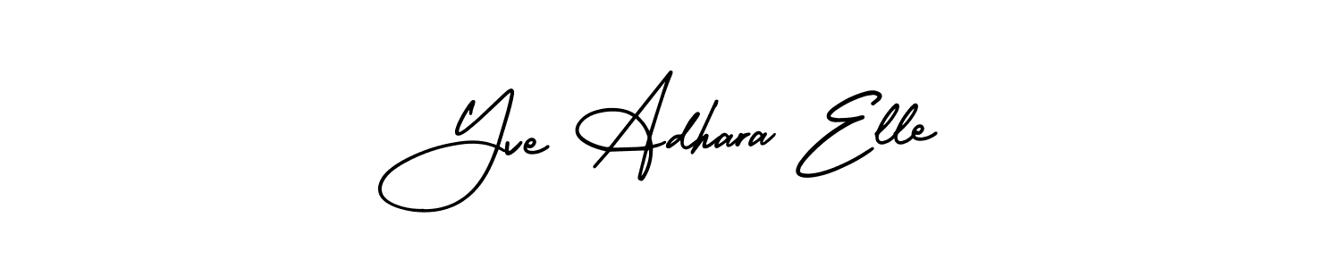 How to make Yve Adhara Elle signature? AmerikaSignatureDemo-Regular is a professional autograph style. Create handwritten signature for Yve Adhara Elle name. Yve Adhara Elle signature style 3 images and pictures png