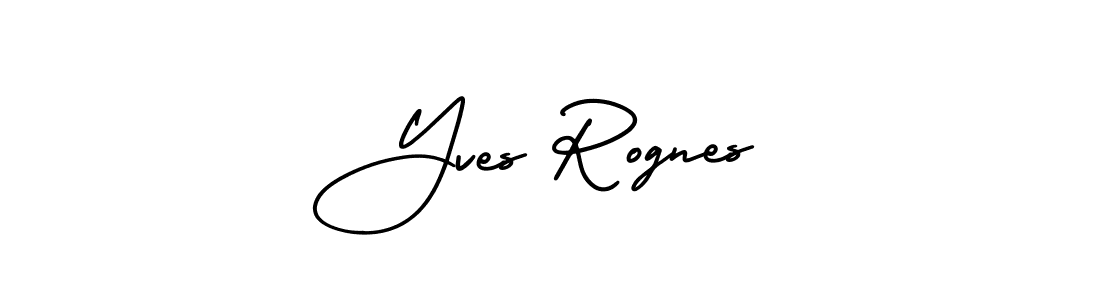 Best and Professional Signature Style for Yves Rognes. AmerikaSignatureDemo-Regular Best Signature Style Collection. Yves Rognes signature style 3 images and pictures png