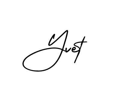 How to Draw Yvet signature style? AmerikaSignatureDemo-Regular is a latest design signature styles for name Yvet. Yvet signature style 3 images and pictures png