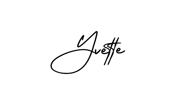 Design your own signature with our free online signature maker. With this signature software, you can create a handwritten (AmerikaSignatureDemo-Regular) signature for name Yvette. Yvette signature style 3 images and pictures png