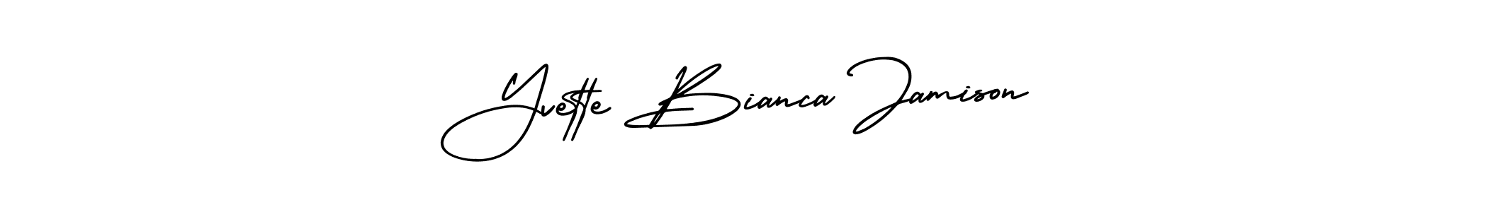 Make a beautiful signature design for name Yvette Bianca Jamison. Use this online signature maker to create a handwritten signature for free. Yvette Bianca Jamison signature style 3 images and pictures png