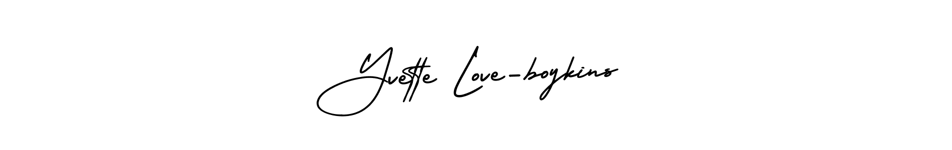 Make a beautiful signature design for name Yvette Love-boykins. Use this online signature maker to create a handwritten signature for free. Yvette Love-boykins signature style 3 images and pictures png