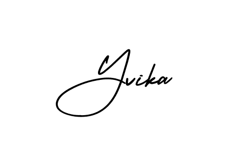 Make a beautiful signature design for name Yvika. Use this online signature maker to create a handwritten signature for free. Yvika signature style 3 images and pictures png