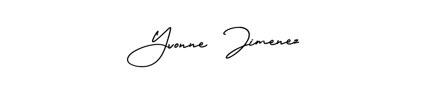 How to make Yvonne  Jimenez name signature. Use AmerikaSignatureDemo-Regular style for creating short signs online. This is the latest handwritten sign. Yvonne  Jimenez signature style 3 images and pictures png