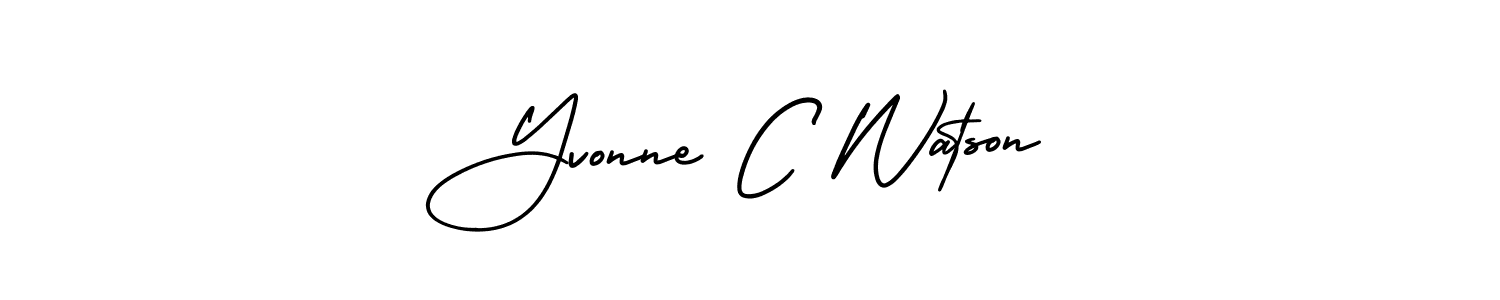 Here are the top 10 professional signature styles for the name Yvonne C Watson. These are the best autograph styles you can use for your name. Yvonne C Watson signature style 3 images and pictures png