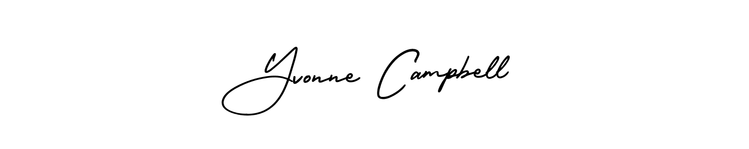 Make a beautiful signature design for name Yvonne Campbell. With this signature (AmerikaSignatureDemo-Regular) style, you can create a handwritten signature for free. Yvonne Campbell signature style 3 images and pictures png