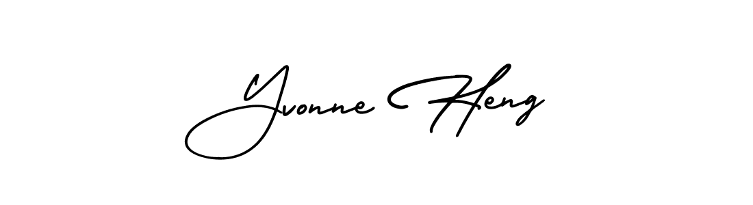 This is the best signature style for the Yvonne Heng name. Also you like these signature font (AmerikaSignatureDemo-Regular). Mix name signature. Yvonne Heng signature style 3 images and pictures png