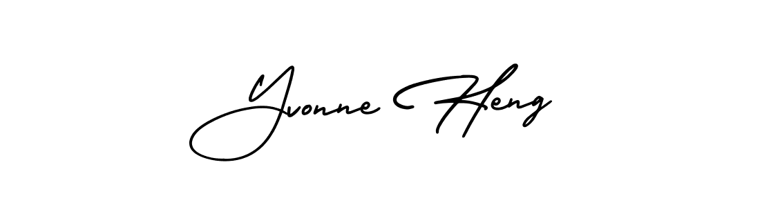 This is the best signature style for the Yvonne Heng name. Also you like these signature font (AmerikaSignatureDemo-Regular). Mix name signature. Yvonne Heng signature style 3 images and pictures png