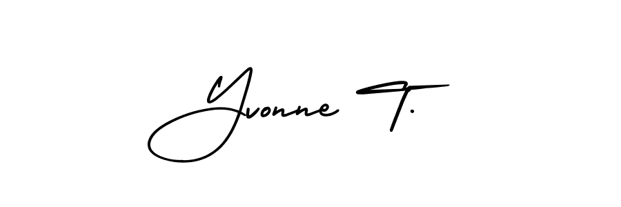 Similarly AmerikaSignatureDemo-Regular is the best handwritten signature design. Signature creator online .You can use it as an online autograph creator for name Yvonne T.. Yvonne T. signature style 3 images and pictures png