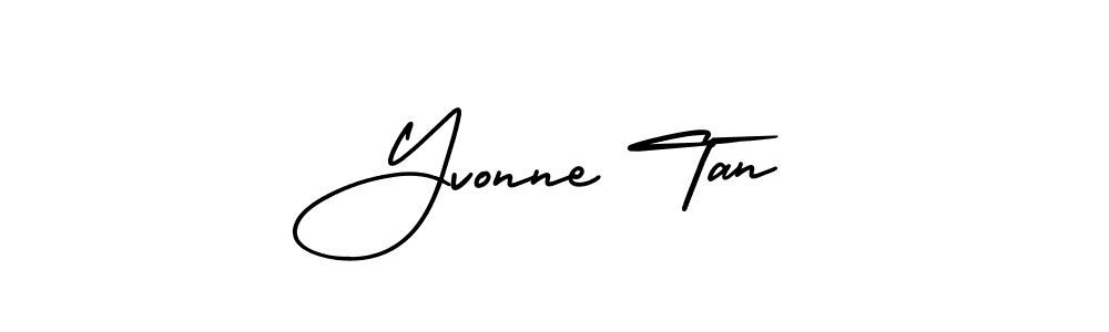 The best way (AmerikaSignatureDemo-Regular) to make a short signature is to pick only two or three words in your name. The name Yvonne Tan include a total of six letters. For converting this name. Yvonne Tan signature style 3 images and pictures png