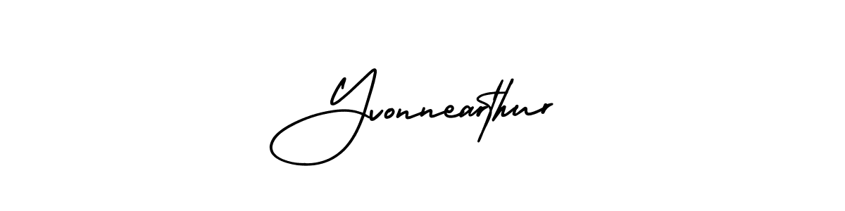 AmerikaSignatureDemo-Regular is a professional signature style that is perfect for those who want to add a touch of class to their signature. It is also a great choice for those who want to make their signature more unique. Get Yvonnearthur name to fancy signature for free. Yvonnearthur signature style 3 images and pictures png