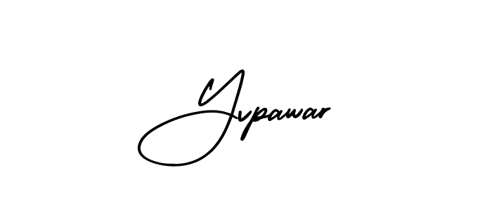This is the best signature style for the Yvpawar name. Also you like these signature font (AmerikaSignatureDemo-Regular). Mix name signature. Yvpawar signature style 3 images and pictures png