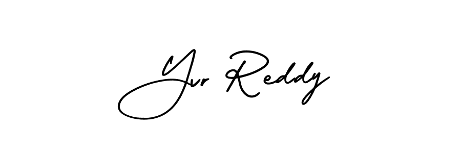 Make a beautiful signature design for name Yvr Reddy. With this signature (AmerikaSignatureDemo-Regular) style, you can create a handwritten signature for free. Yvr Reddy signature style 3 images and pictures png