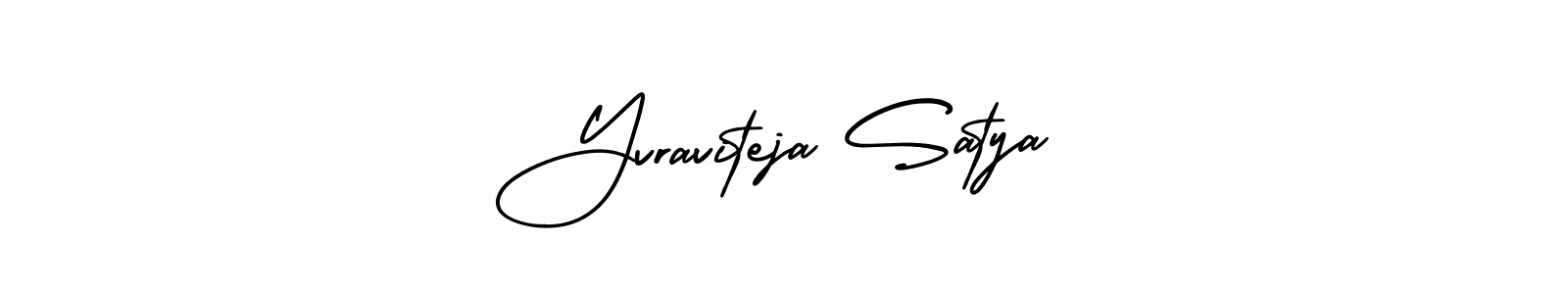 Design your own signature with our free online signature maker. With this signature software, you can create a handwritten (AmerikaSignatureDemo-Regular) signature for name Yvraviteja Satya. Yvraviteja Satya signature style 3 images and pictures png