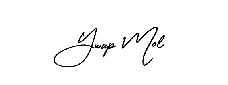 Make a beautiful signature design for name Ywap Mol. Use this online signature maker to create a handwritten signature for free. Ywap Mol signature style 3 images and pictures png