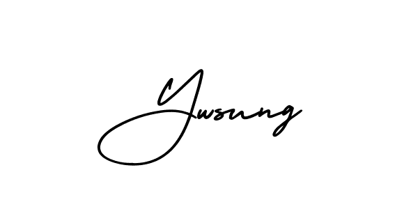 How to Draw Ywsung signature style? AmerikaSignatureDemo-Regular is a latest design signature styles for name Ywsung. Ywsung signature style 3 images and pictures png