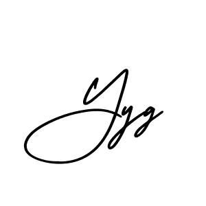 How to Draw Yyg signature style? AmerikaSignatureDemo-Regular is a latest design signature styles for name Yyg. Yyg signature style 3 images and pictures png