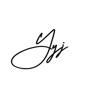 Make a beautiful signature design for name Yyj. Use this online signature maker to create a handwritten signature for free. Yyj signature style 3 images and pictures png
