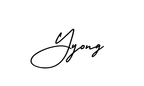 Best and Professional Signature Style for Yyong. AmerikaSignatureDemo-Regular Best Signature Style Collection. Yyong signature style 3 images and pictures png