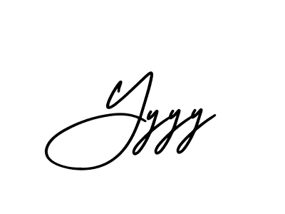 The best way (AmerikaSignatureDemo-Regular) to make a short signature is to pick only two or three words in your name. The name Yyyy include a total of six letters. For converting this name. Yyyy signature style 3 images and pictures png