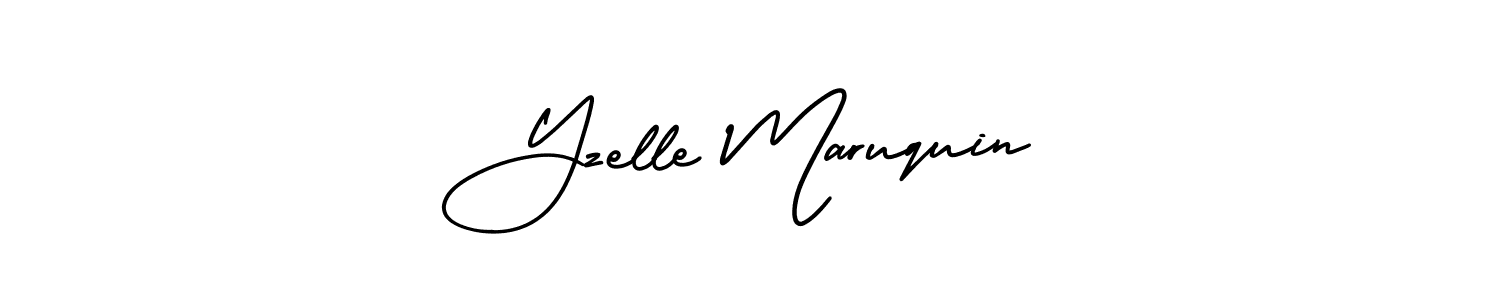 You should practise on your own different ways (AmerikaSignatureDemo-Regular) to write your name (Yzelle Maruquin) in signature. don't let someone else do it for you. Yzelle Maruquin signature style 3 images and pictures png