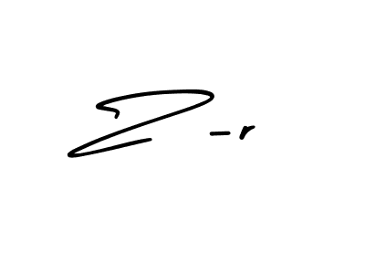 Make a beautiful signature design for name Z -r. Use this online signature maker to create a handwritten signature for free. Z -r signature style 3 images and pictures png