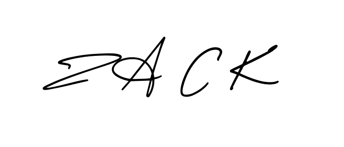 Make a beautiful signature design for name Z A C K. With this signature (AmerikaSignatureDemo-Regular) style, you can create a handwritten signature for free. Z A C K signature style 3 images and pictures png