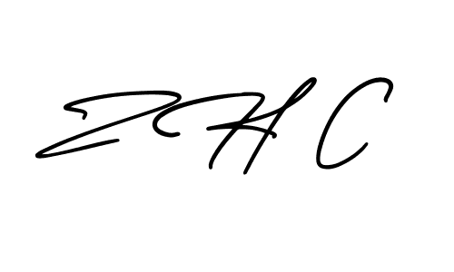 AmerikaSignatureDemo-Regular is a professional signature style that is perfect for those who want to add a touch of class to their signature. It is also a great choice for those who want to make their signature more unique. Get Z H C name to fancy signature for free. Z H C signature style 3 images and pictures png