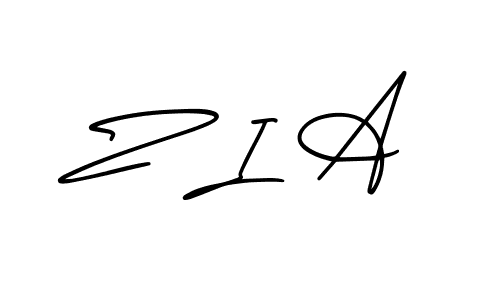 Similarly AmerikaSignatureDemo-Regular is the best handwritten signature design. Signature creator online .You can use it as an online autograph creator for name Z I A. Z I A signature style 3 images and pictures png