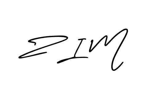 AmerikaSignatureDemo-Regular is a professional signature style that is perfect for those who want to add a touch of class to their signature. It is also a great choice for those who want to make their signature more unique. Get Z I M name to fancy signature for free. Z I M signature style 3 images and pictures png