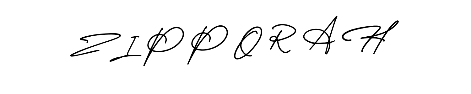 Make a short Z I P P O R A H signature style. Manage your documents anywhere anytime using AmerikaSignatureDemo-Regular. Create and add eSignatures, submit forms, share and send files easily. Z I P P O R A H signature style 3 images and pictures png