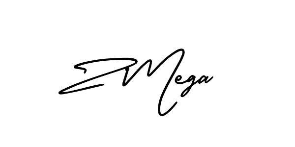 Make a beautiful signature design for name Z Mega. With this signature (AmerikaSignatureDemo-Regular) style, you can create a handwritten signature for free. Z Mega signature style 3 images and pictures png