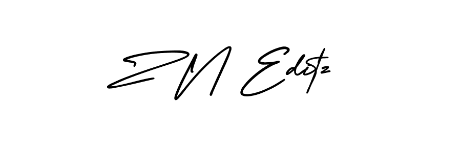 How to make Z N Editz signature? AmerikaSignatureDemo-Regular is a professional autograph style. Create handwritten signature for Z N Editz name. Z N Editz signature style 3 images and pictures png