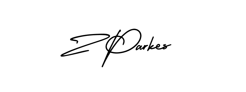 How to Draw Z Parkes signature style? AmerikaSignatureDemo-Regular is a latest design signature styles for name Z Parkes. Z Parkes signature style 3 images and pictures png