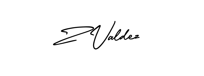 How to make Z Valdez signature? AmerikaSignatureDemo-Regular is a professional autograph style. Create handwritten signature for Z Valdez name. Z Valdez signature style 3 images and pictures png
