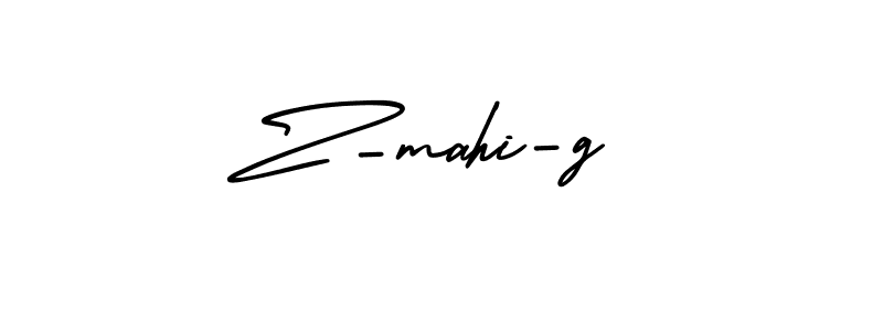 The best way (AmerikaSignatureDemo-Regular) to make a short signature is to pick only two or three words in your name. The name Z-mahi-g include a total of six letters. For converting this name. Z-mahi-g signature style 3 images and pictures png