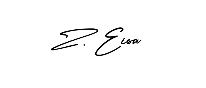 if you are searching for the best signature style for your name Z. Eisa. so please give up your signature search. here we have designed multiple signature styles  using AmerikaSignatureDemo-Regular. Z. Eisa signature style 3 images and pictures png